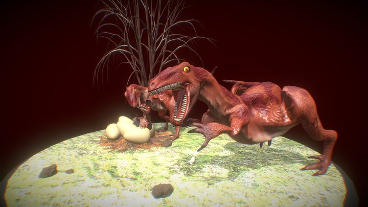 Dinosaur family 3D Model