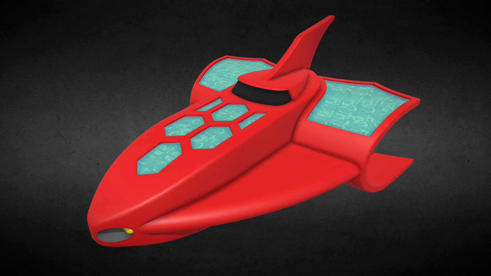 3D model Getter Eagle - This is a 3D model of the Getter Eagle. The 3D model is about a red plastic toy.