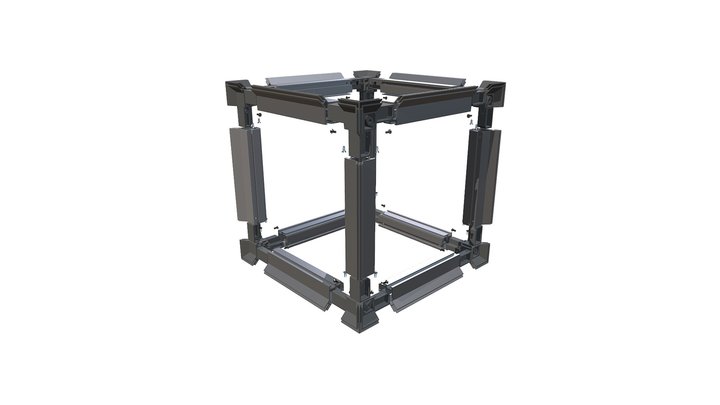 FH1490 Knuckle Joint Cube (Exploded) 3D Model