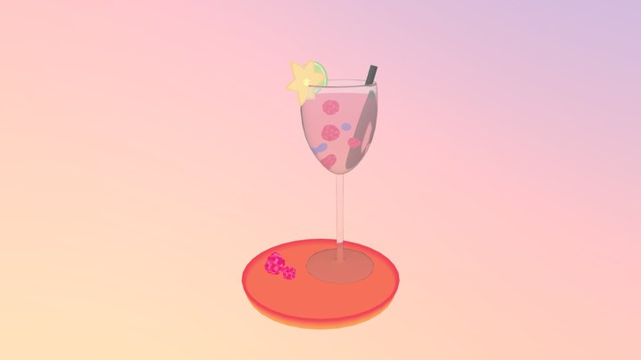 Fruit Drink 3D Model