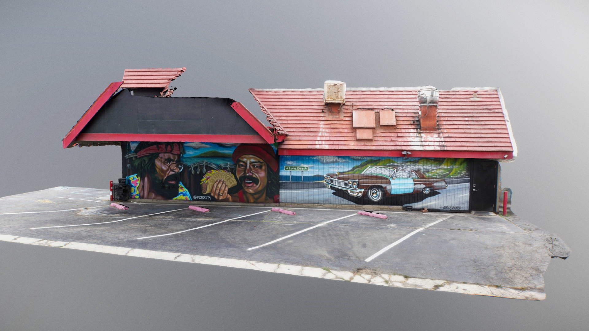 Cheech & Chong Inspired Graffiti Wall