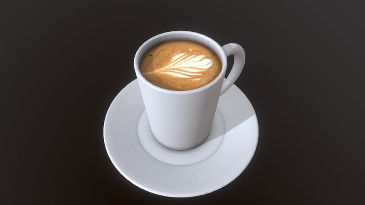 Capuchino in a cup – Modello 3D gratuito STL