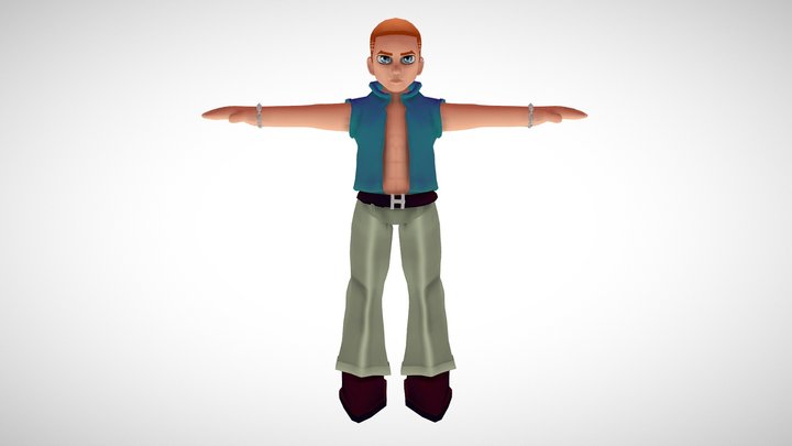 Coni - Cartoonish Male Character 3D Model