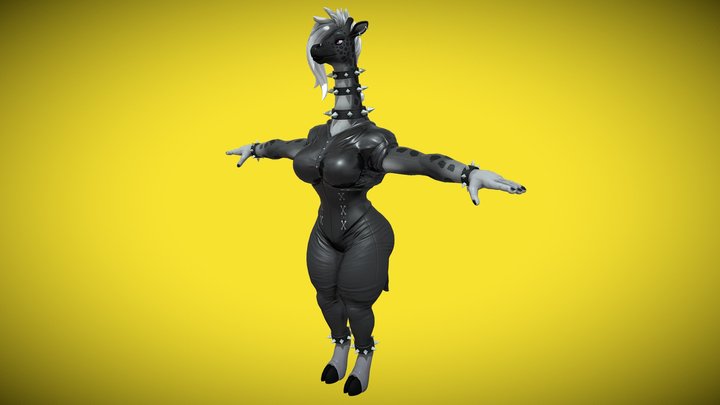 WLK_GIRAFFE_Blend_V3.1 3D Model