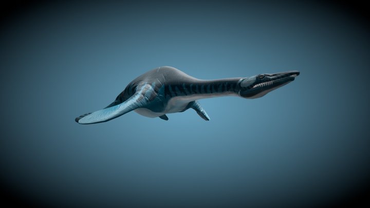 Pistosaur Animated 3D Model