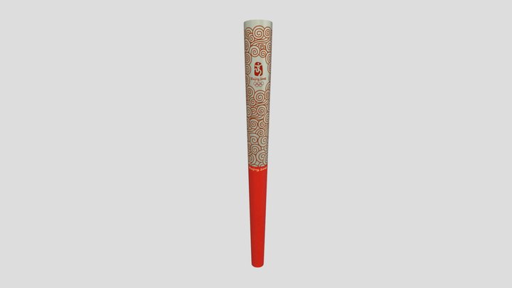 Beijing 2008 Olympic Torch 3D Model