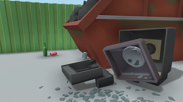 Учебная работа - повреждения 3D Model