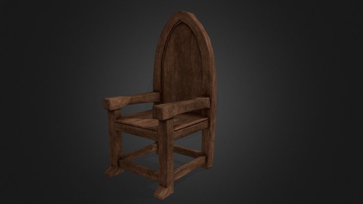 Medieval  Chair 3D Model