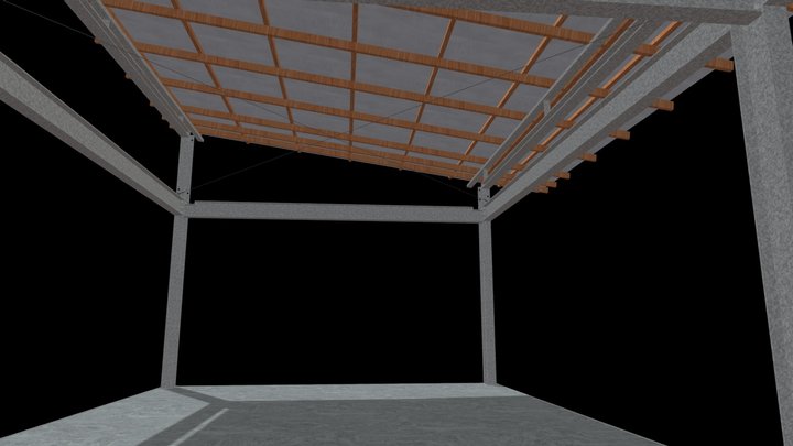 Estrutura Cobertura 3D Model