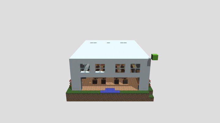 Scuola Virtuale Minecraft 3D Model