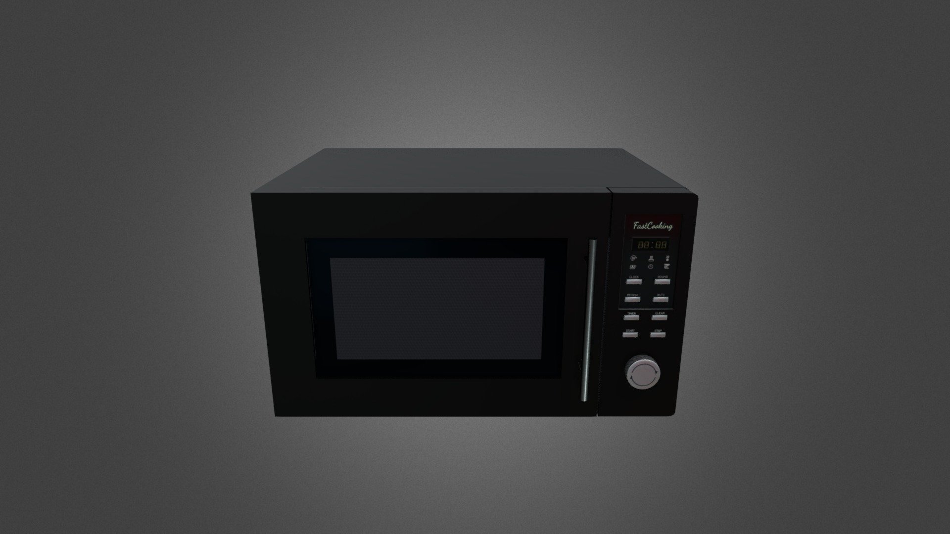 Microwave GameReady - LowPoly with PBR Material