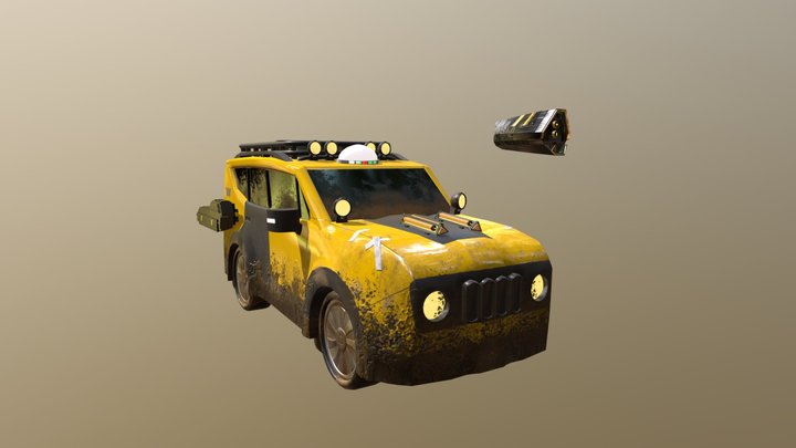 Jungleland Taxi 3D Model