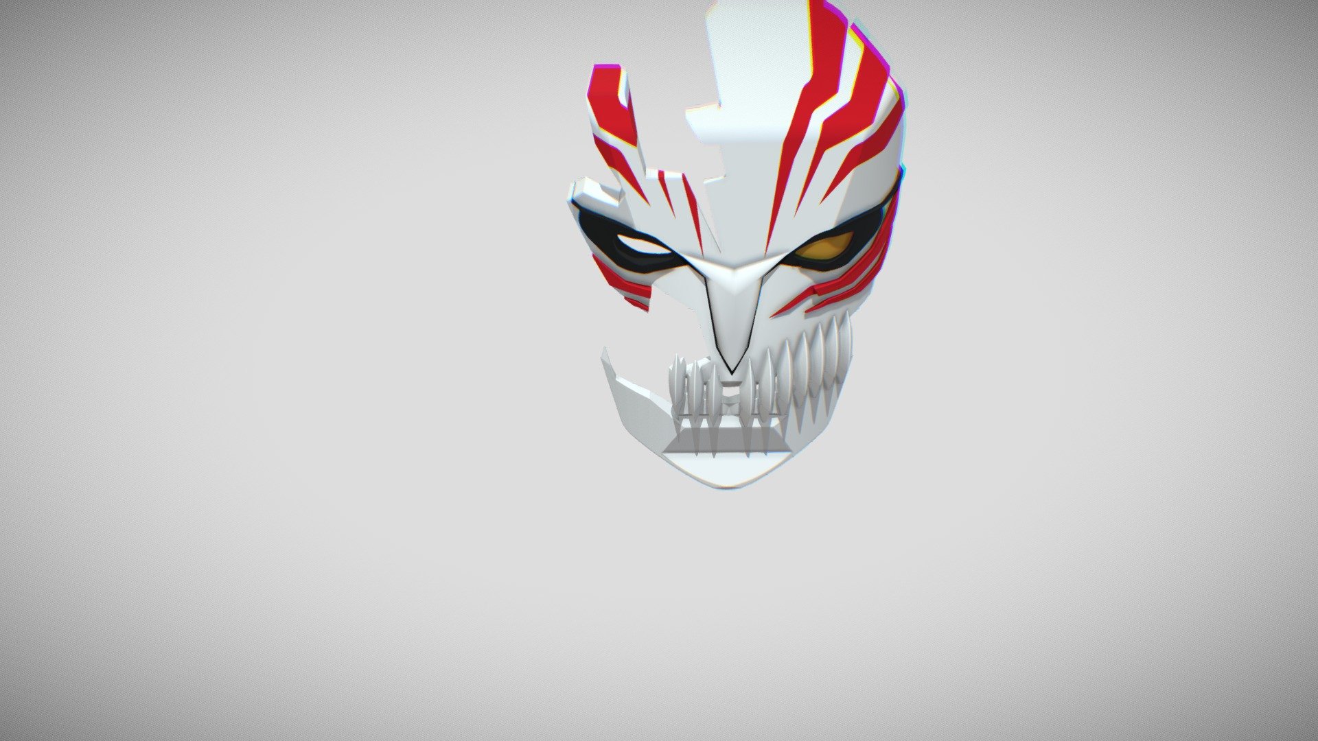 ichigo hollow mask bleach 3d model
