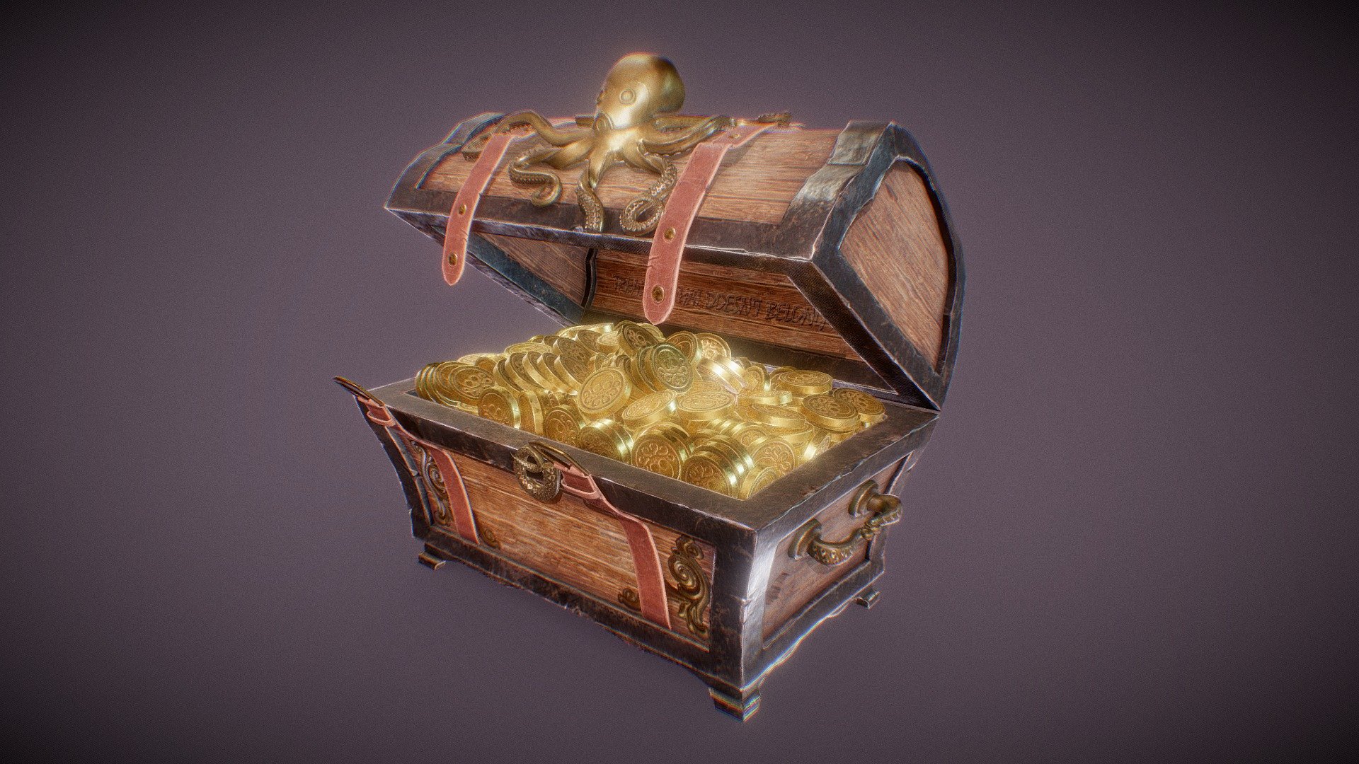 Treasure chest - Download Free 3D model by DailyArt (@D.art) .