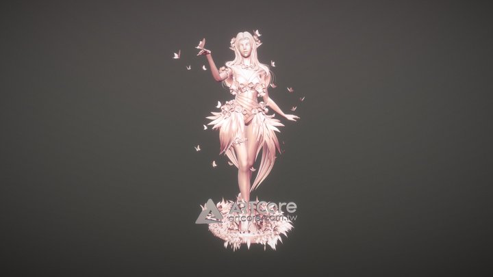 蝶舞精靈 Dancing Fairy (Character) 3D Model