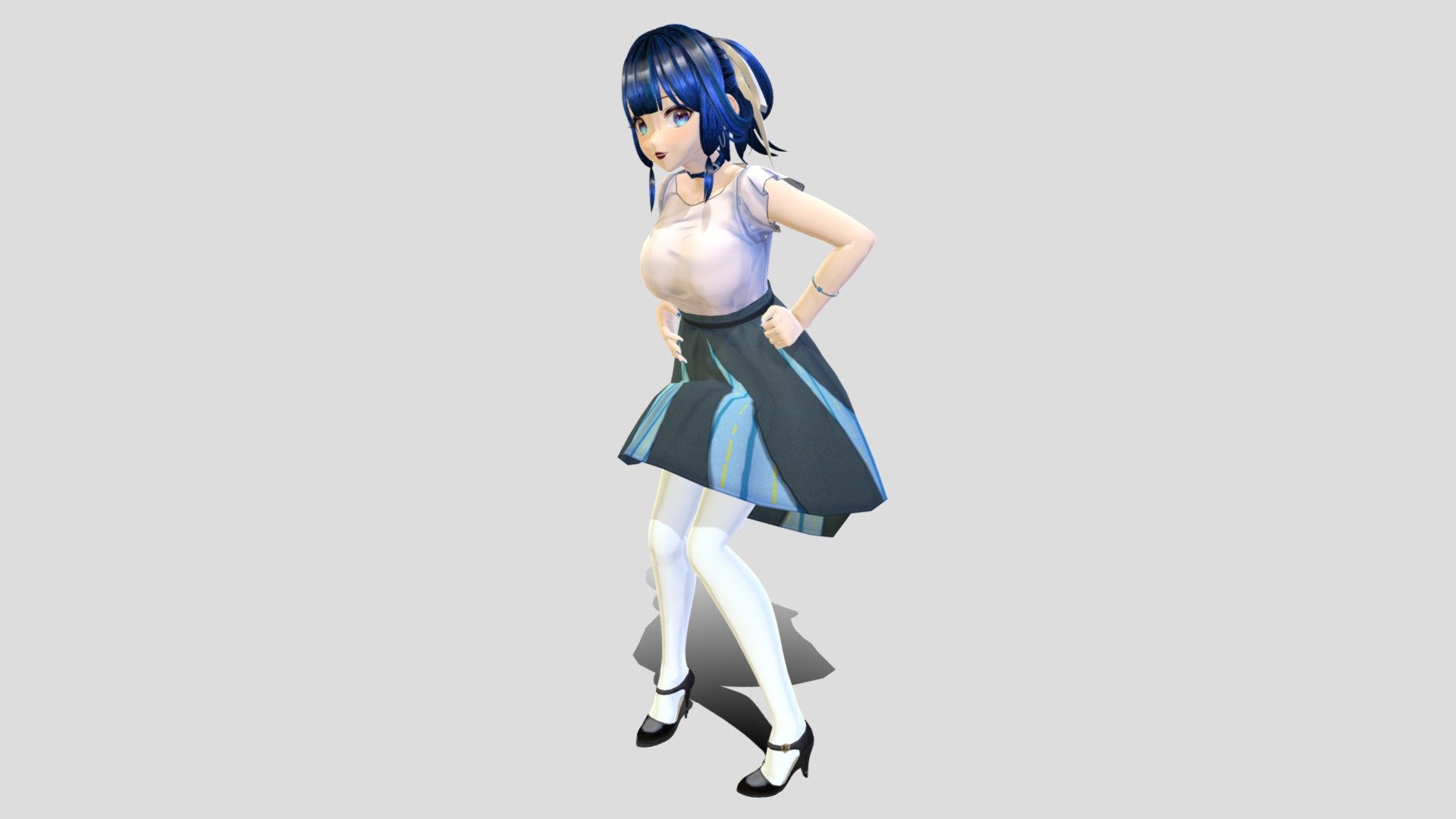 Chloe Reed - vRoid Model - Static Statue - 053 - Download Free 3D model ...
