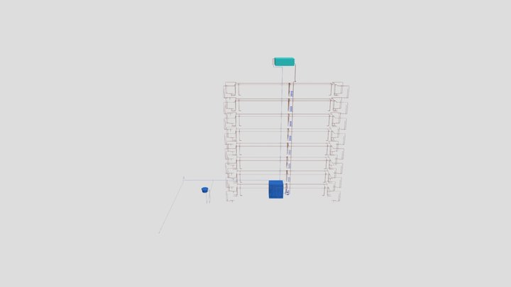 MALHA 3D - PROJETO HIDRAULICO 3D Model