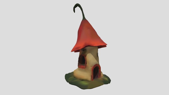 Cottagecore Dirt House 3D Model