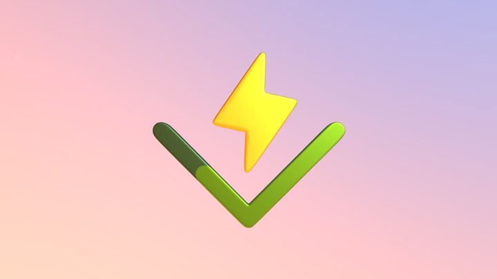 Vitest 3D Logo – Modern Web Testing