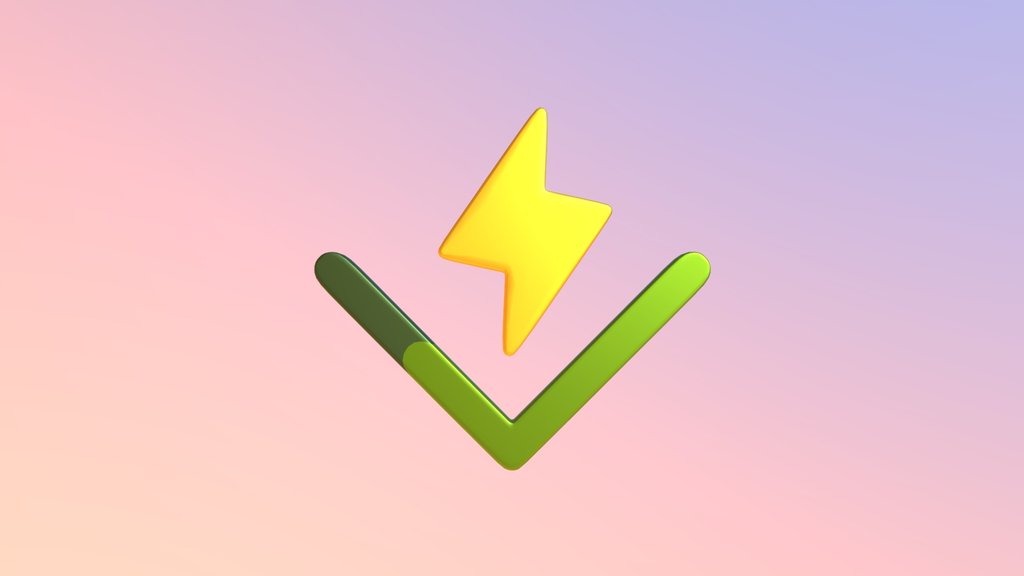 Vitest 3D Logo – Modern Web Testing