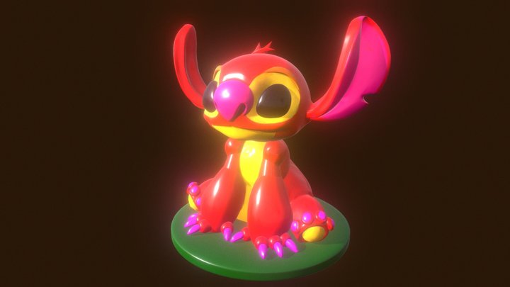 Веселый стич 3D Model
