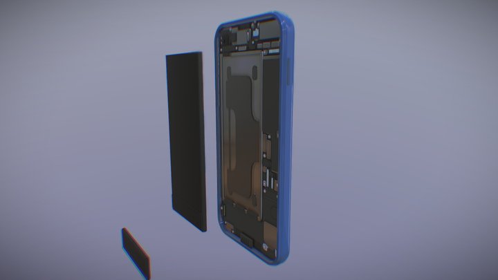 Smartphone with Radio Transmitter 3D Model