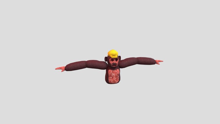 Scary Baboon Unknown 3D Model
