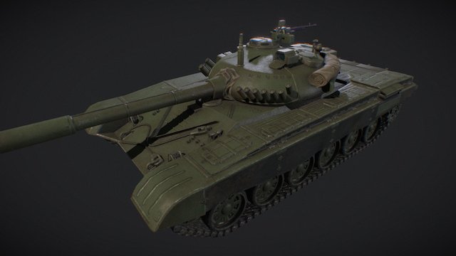 M-84 LowPoly Tank 3D Model