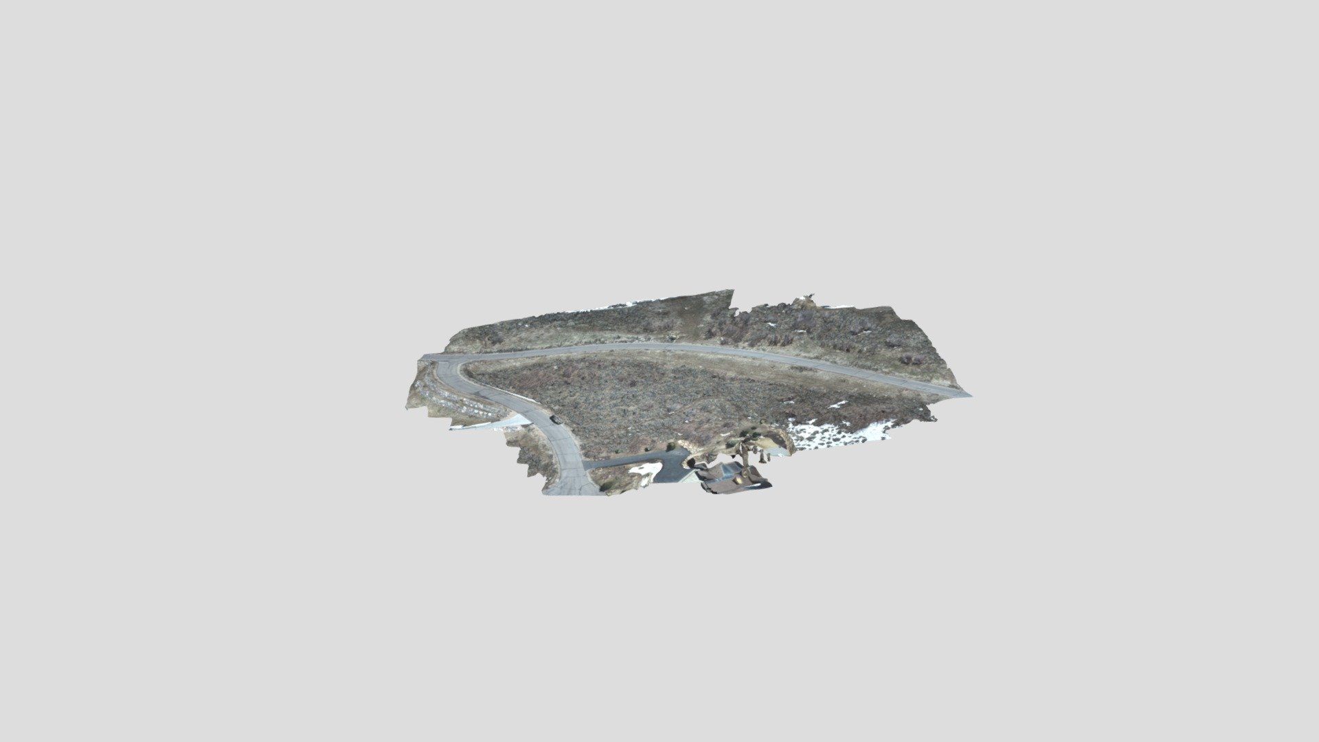 Aspen Camp Simplified 3d Mesh