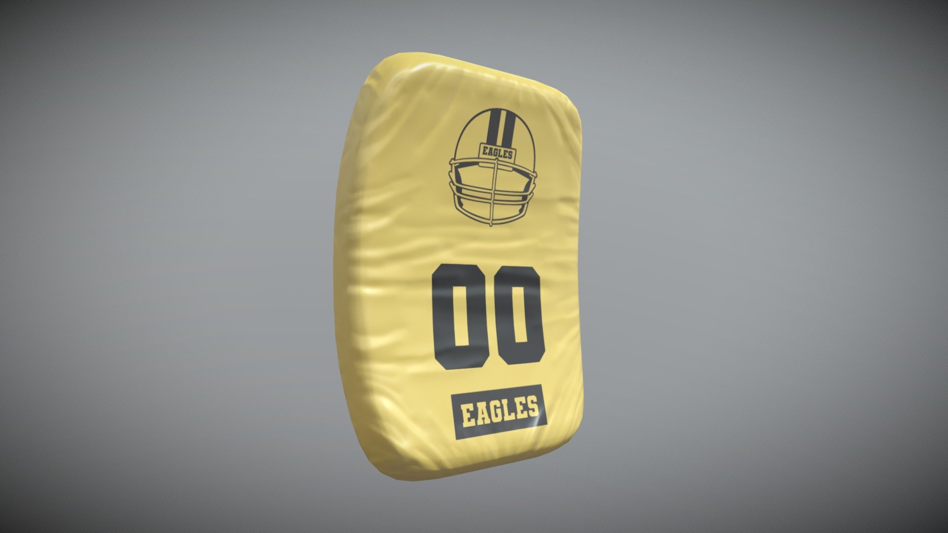 Football (American) Curved Shield Download Free 3D model by Jeremy E