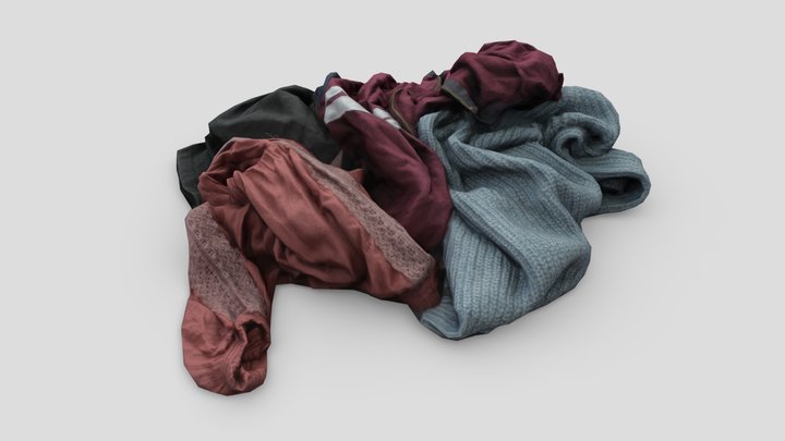 Pile of Cloths 4 3D Model