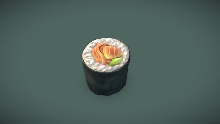 Handpainted Low-poly Maki 3D Model