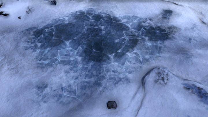 Frozen Lake Photoscan 3D Model