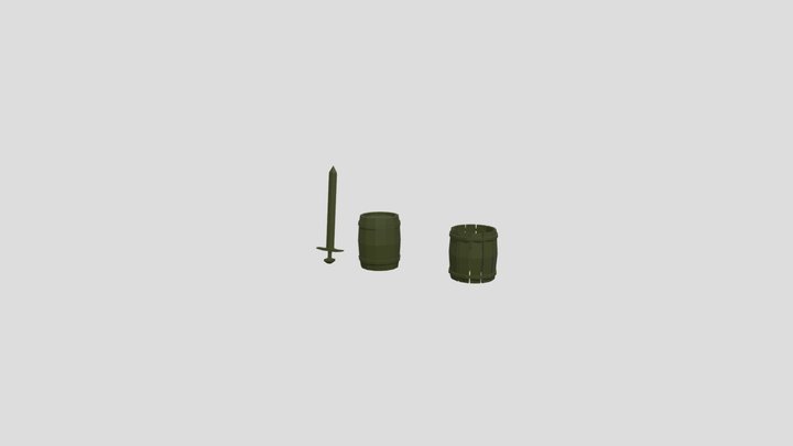 Beczka. Barrel 3D Model