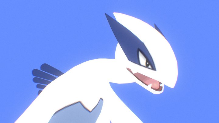 3DS - Pokémon X / Y - #249 Lugia - The Models Resource