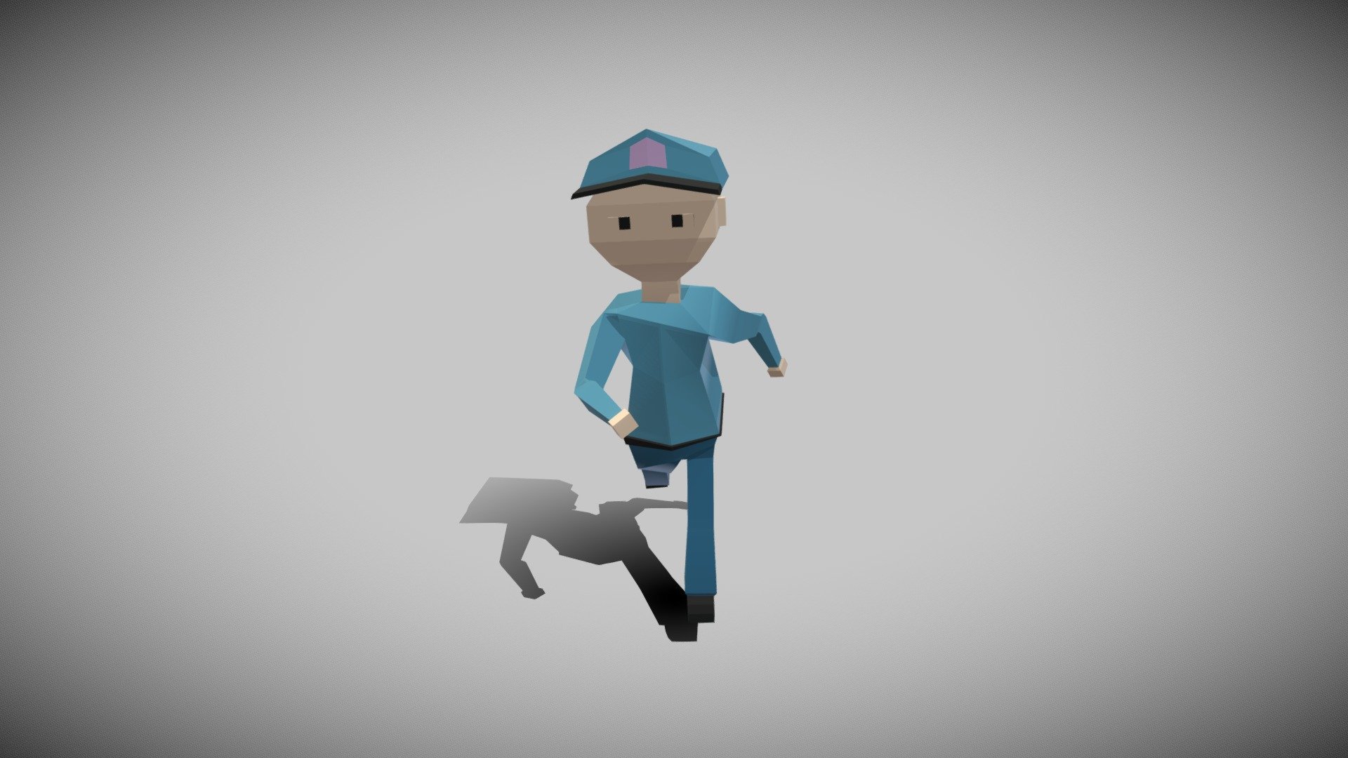LowPoly Stylized Police Officer