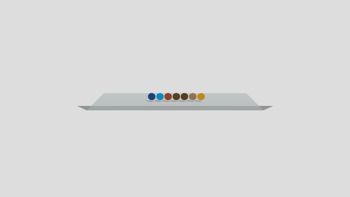 Cryptocurrency Coins 3D Model