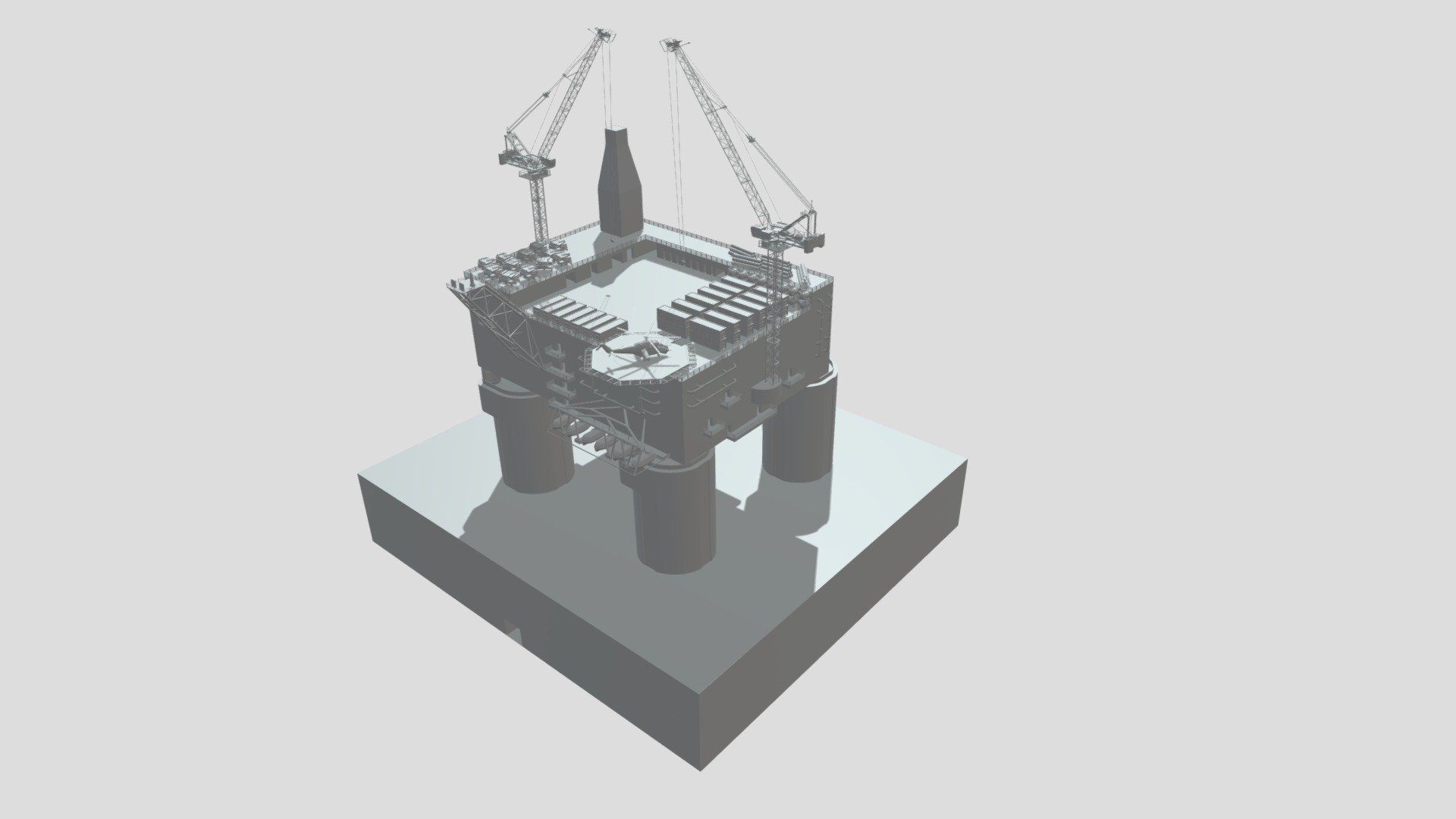 Oil Platform — Sketchfab embed 3D viewer