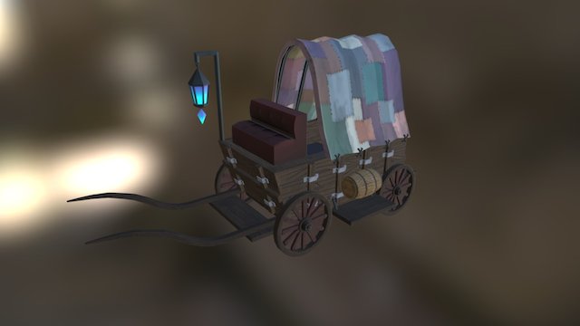 Stitched Wagon 3D Model