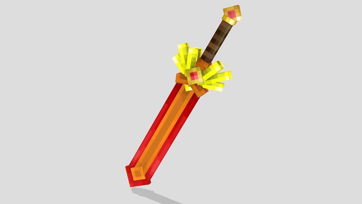 Red Sword 3D Model