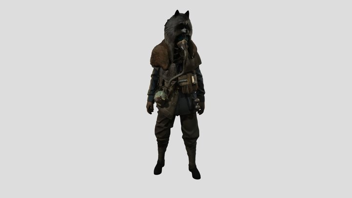Steampunk Wolf Soldier