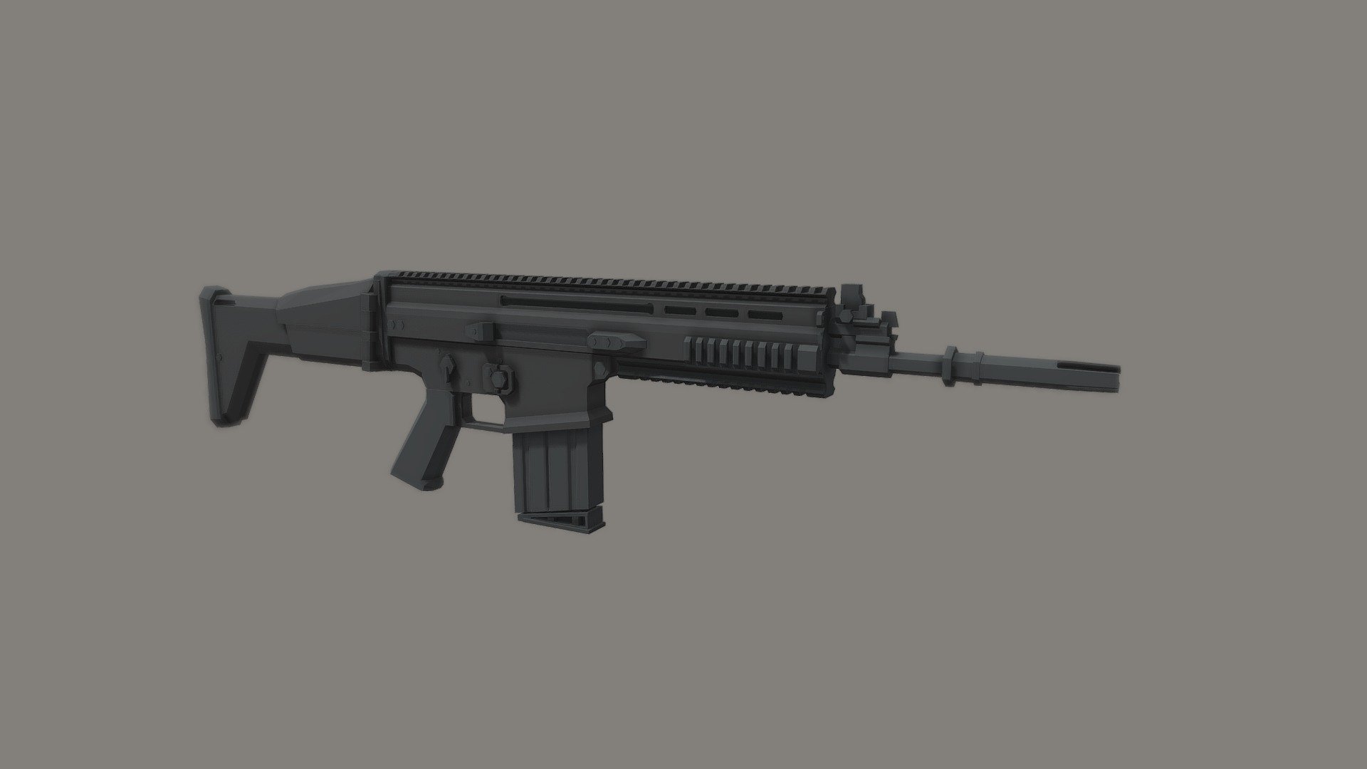 FN Mk.17 SCAR-H - 3D model by Merukitty [7747ce1] - Sketchfab