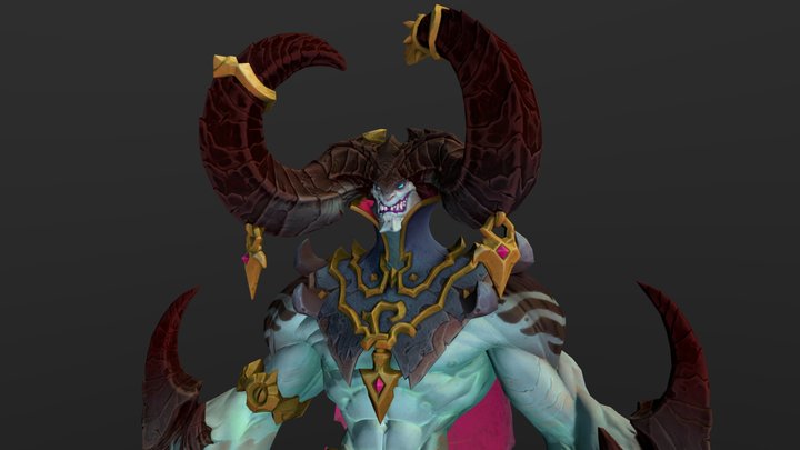 Moloch - Darksiders Genesis - Rigged 3D Model