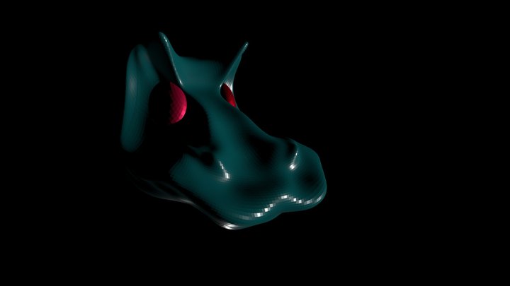 Dinosaur Head Test 3D Model