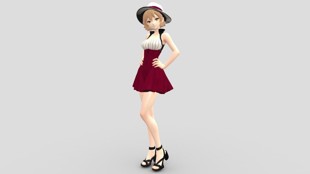 Luna - Crimson Serenade / Model Pose