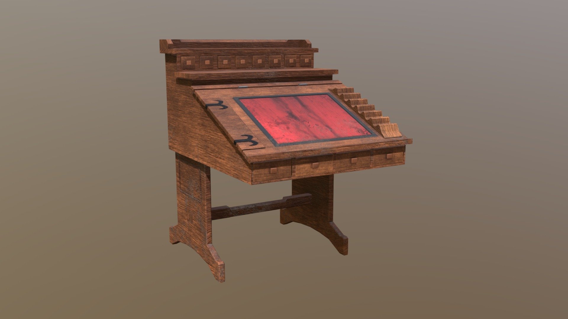 Bilbo's Writing Desk - 3D model by katygillie [774a152] - Sketchfab