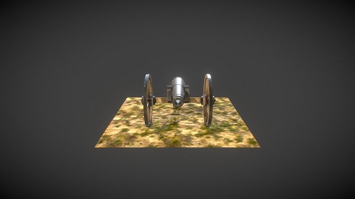 world war 2 canon done by our student Parthiban 3D Model