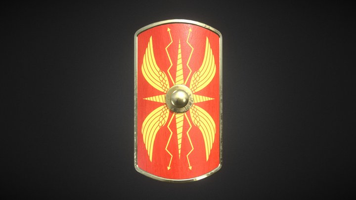 Roman Scutum - Pristine model 3D Model