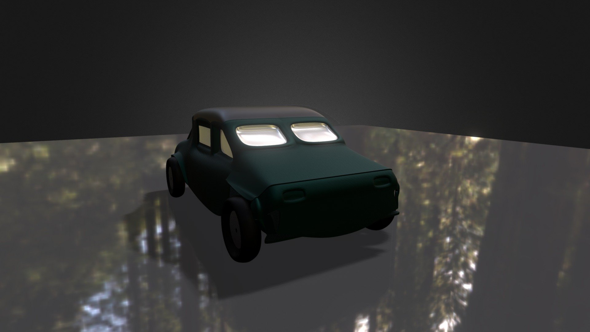 green car (Mobil hijau)