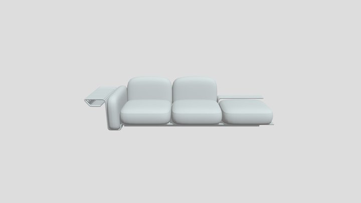 sofa italiano office 3D Model